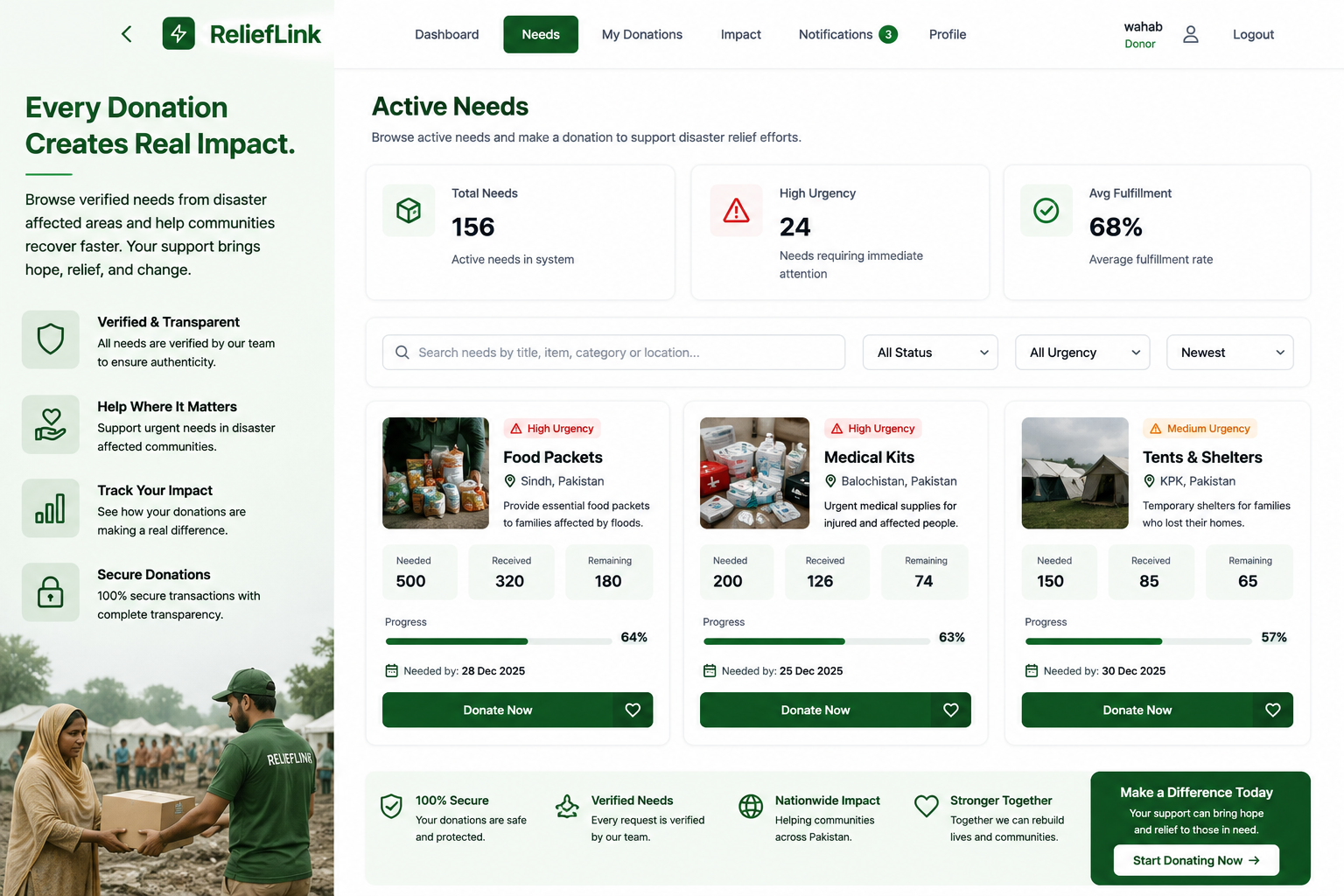 ReliefLink screenshot 11