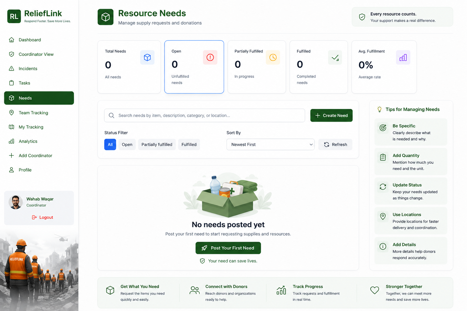 ReliefLink screenshot 4